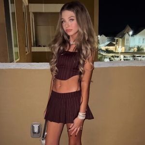 Edikted corset and mini skirt